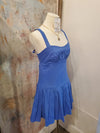 Shirred Front Tie Back Skort Dress