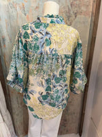 Floral Print Button Down Top