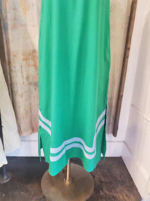Border Detail Midi Dress with Pockets