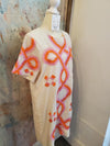 Short Sleeve Embroidered Dress with Pockets
