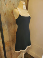 Contrast Trim Mini Dress