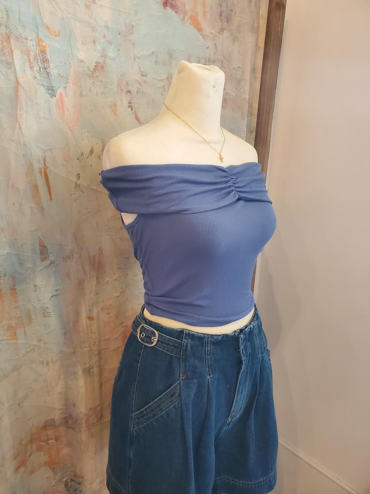 Ruched Front OTS Top