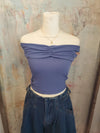 Ruched Front OTS Top