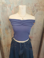 Ruched Front OTS Top