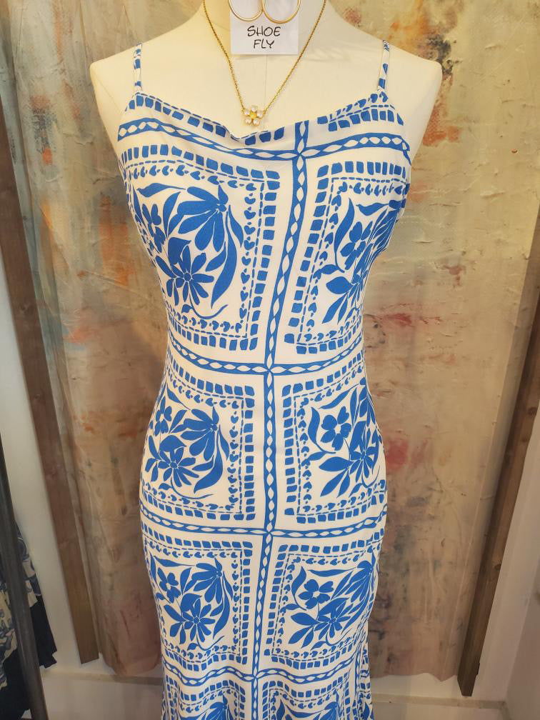 Floral Spaghetti Strap Midi Dress