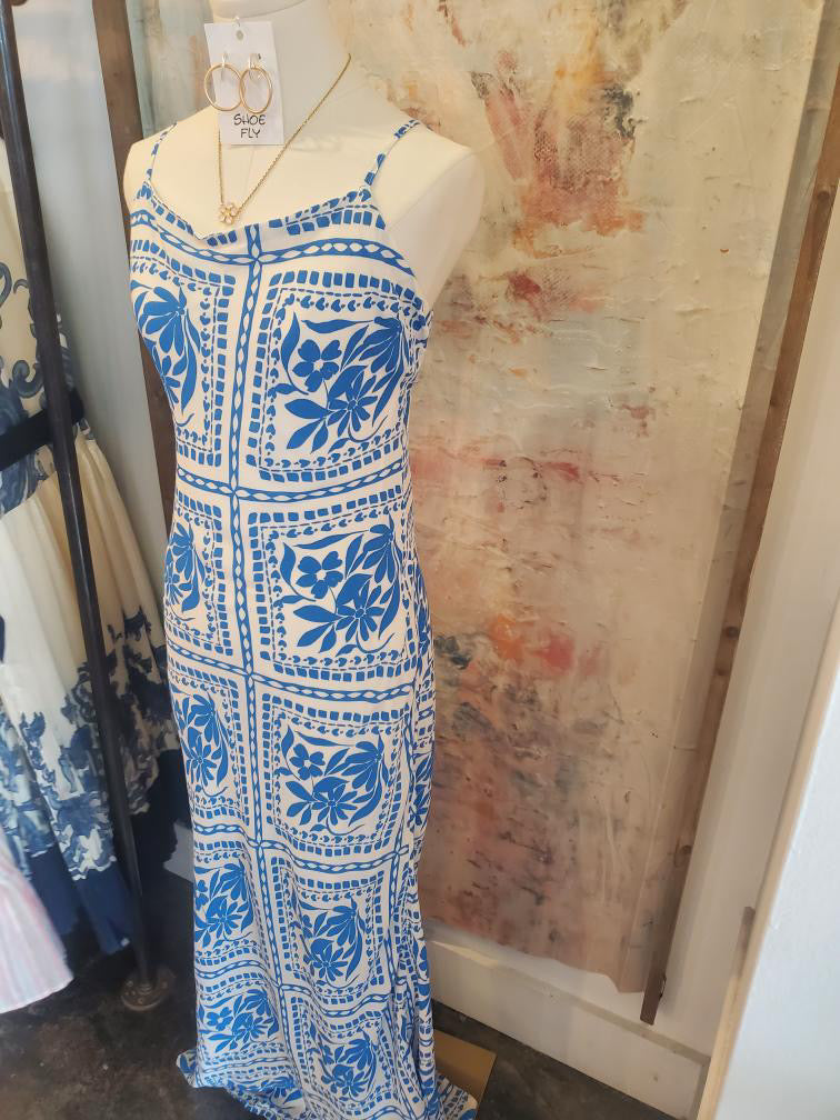 Floral Spaghetti Strap Midi Dress