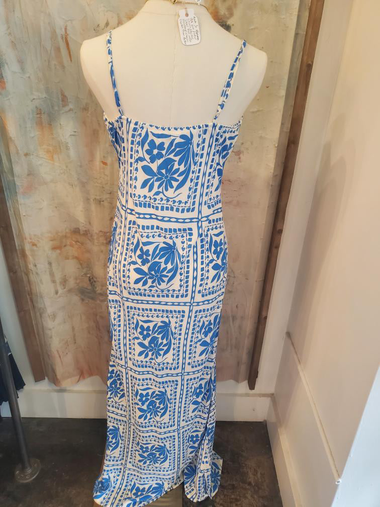 Floral Spaghetti Strap Midi Dress