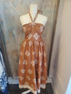 Halter Neck Printed Lined Dress