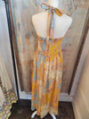 Tie Neck Maxi Lemon Breeze Dress