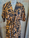 Tie Waist Print Jumpsuit