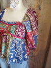 Border Print Short Sleeve Top