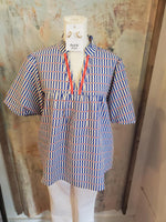 Puff Sleeve Stripe Top