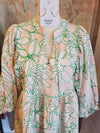 3/4 Flower Print Dress