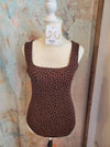 Square Neck Sleeveless Knit Bodysuit