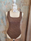 Square Neck Sleeveless Knit Bodysuit