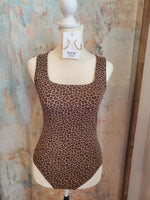 Square Neck Sleeveless Knit Bodysuit