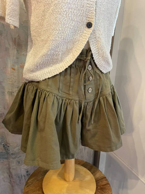 Twill Olive Shorts