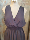 Overlay Smock Sleeveless Romper