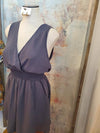Overlay Smock Sleeveless Romper