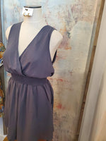 Overlay Smock Sleeveless Romper