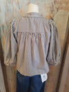 Stripe 3/4 Sleeve Top