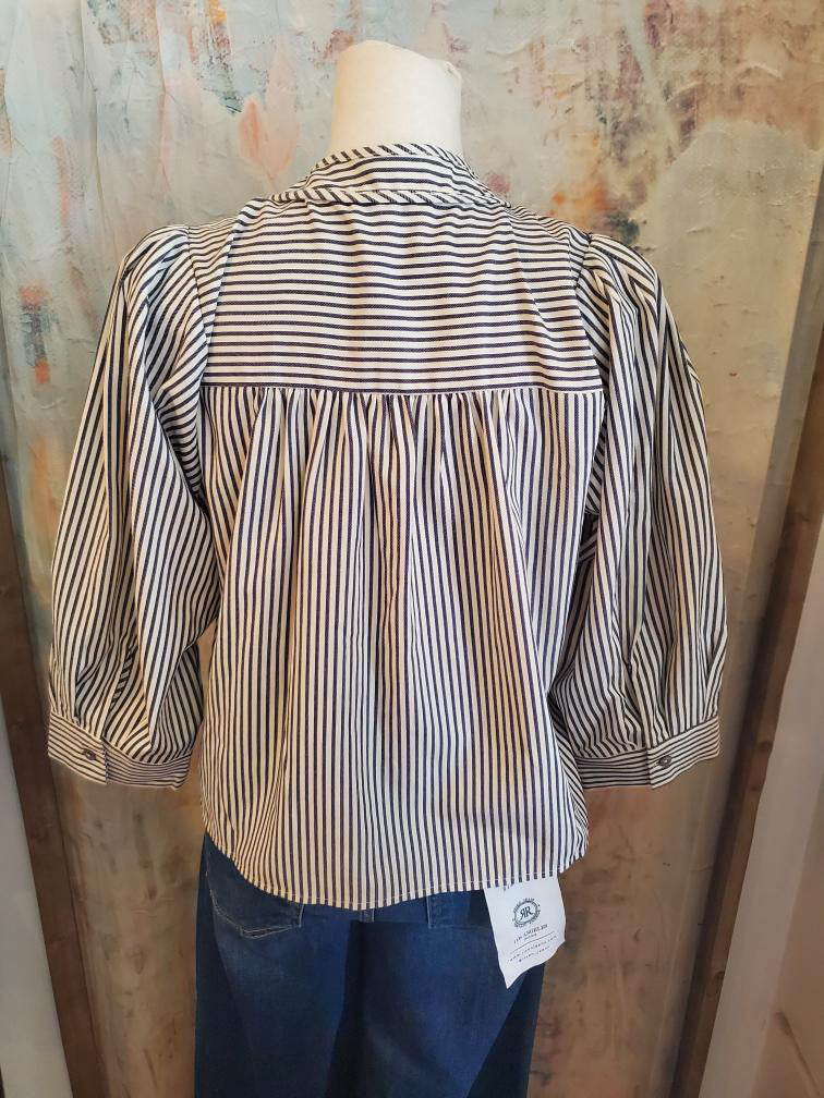 Stripe 3/4 Sleeve Top