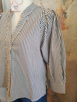 Stripe 3/4 Sleeve Top