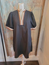 Border Detail Pocket Dress