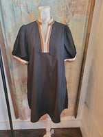 Border Detail Pocket Dress