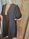 Border Detail Pocket Dress