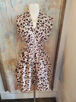 Cheetah Zip Front Pocket Dress
