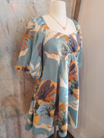 Sweatheart Neckline Floral Dress