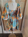 Sweatheart Neckline Floral Dress