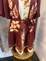 Puff Sleeve Detail Button Up Dress with Pockets