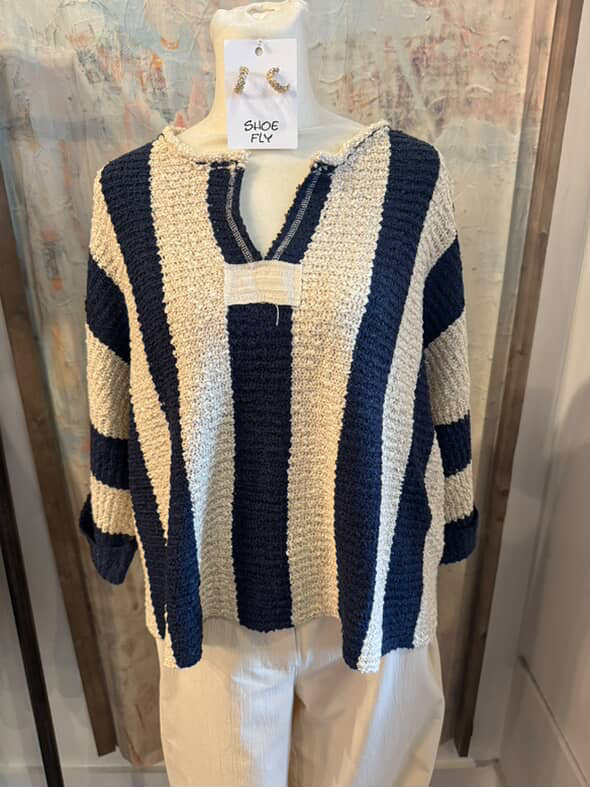 Vertical Stripe Sweater