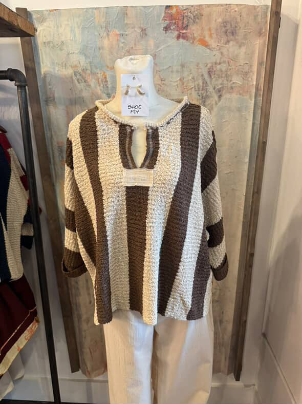 Vertical Stripe Sweater