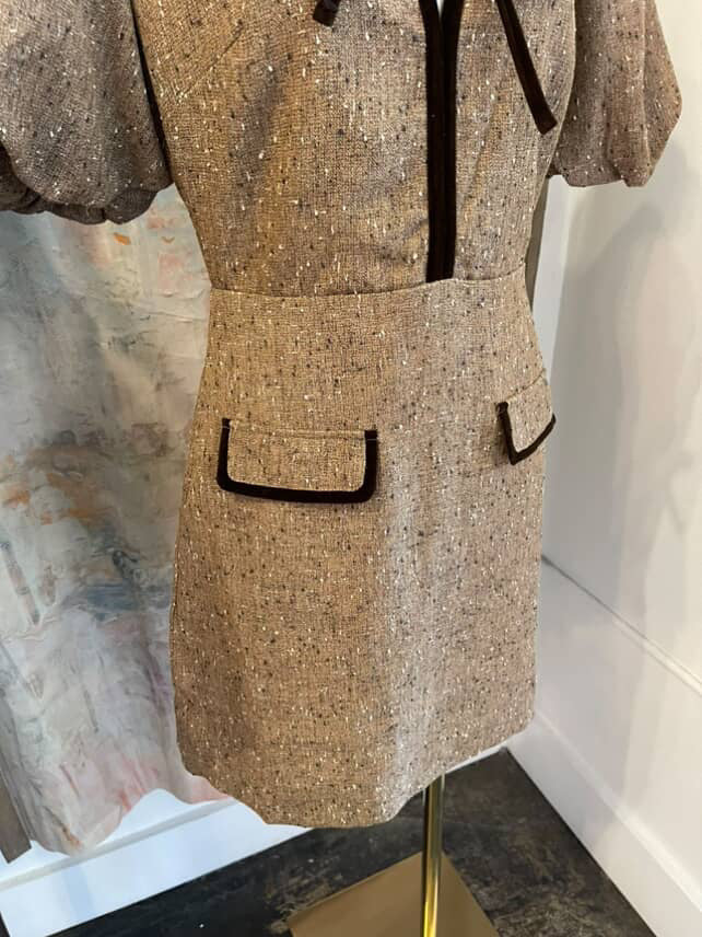Tweed Double Bow Dress