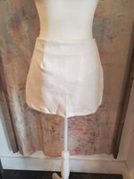 Faux Suede Skort__