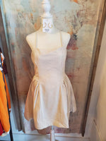 Embossed Detail Lined Dress
