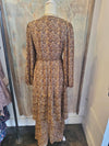 Wrap High Low Paisley Dress