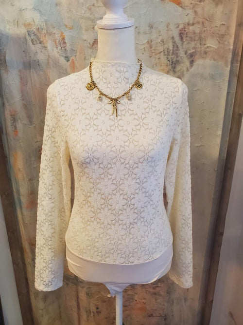 Floral Mock Neck Stretch Bodysuit