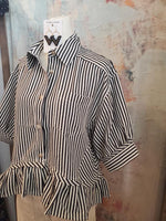 Button Up Peplum top