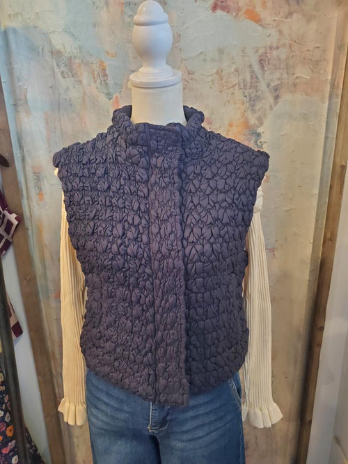 Crop Quilt Vest