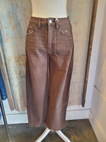 High Rise Ankle Barrel Denim