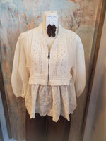 Babydoll Sweater with Half Zip