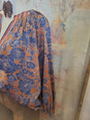 Split Neck Pleated Detail Long Sleeve Blouse