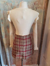 Thick Plaid Skirt
