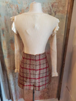 Thick Plaid Skirt