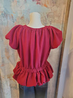 Texture Tie Front Top