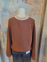Three Button Two Tone Sweater